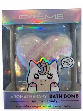 The Crème Shop Unicorn Candy Bath Bomb Aromatherapy Shea Butter Fizzy Spa Bomb